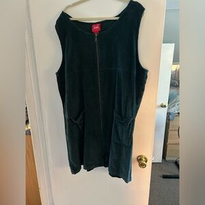 Vintage 90s corduroy jumper dress